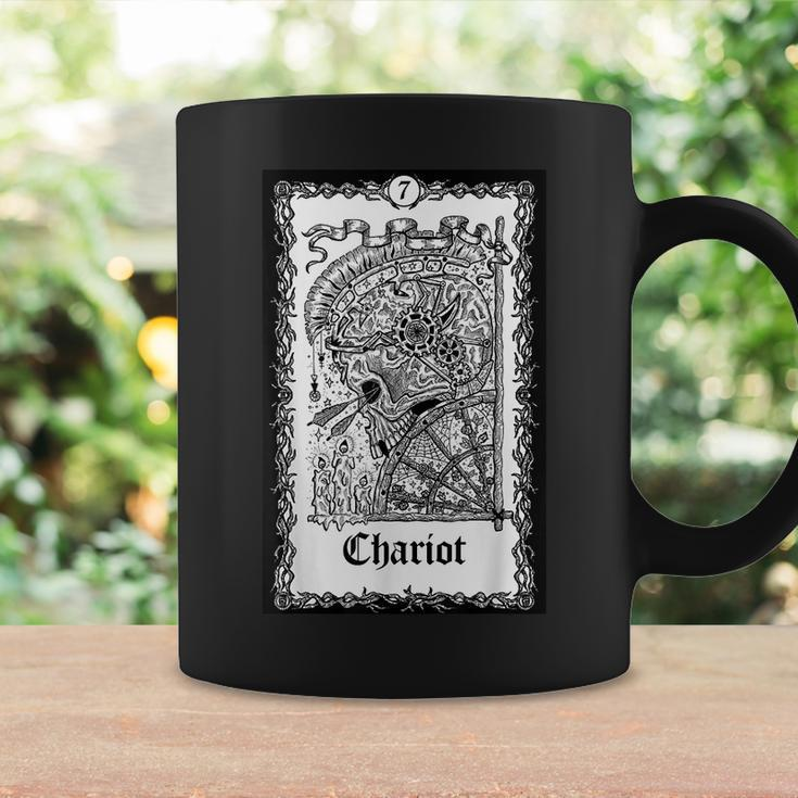 Tarot Card The Chariot Skull Goth Punk Magic Occult Tarot Coffee Mug Gifts ideas