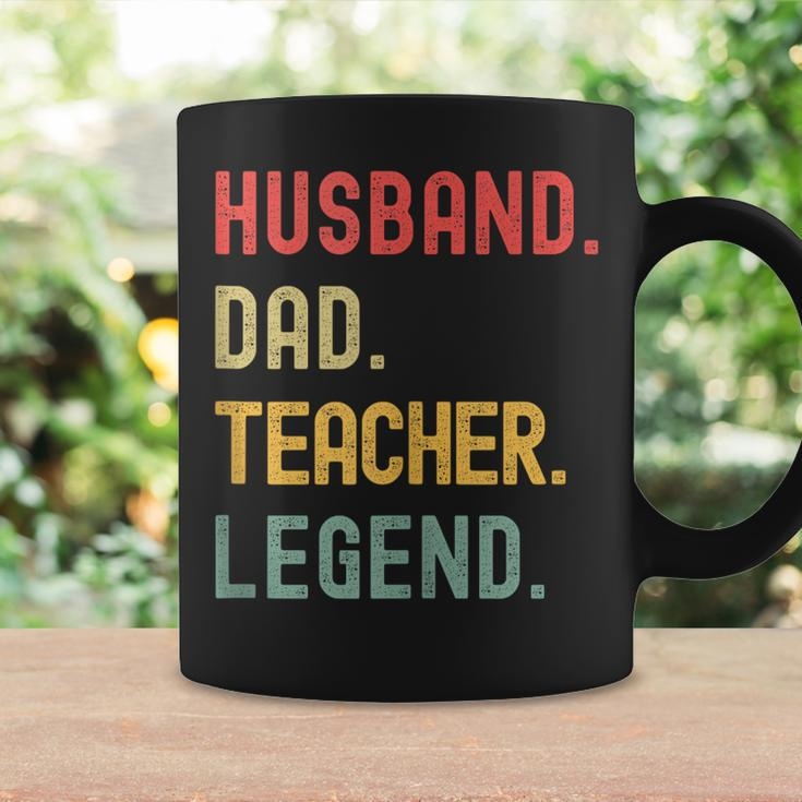 Teacher Husband Dad Legend Retro Vintage Dad Fathers Day Gift For Women Coffee Mug Gifts ideas