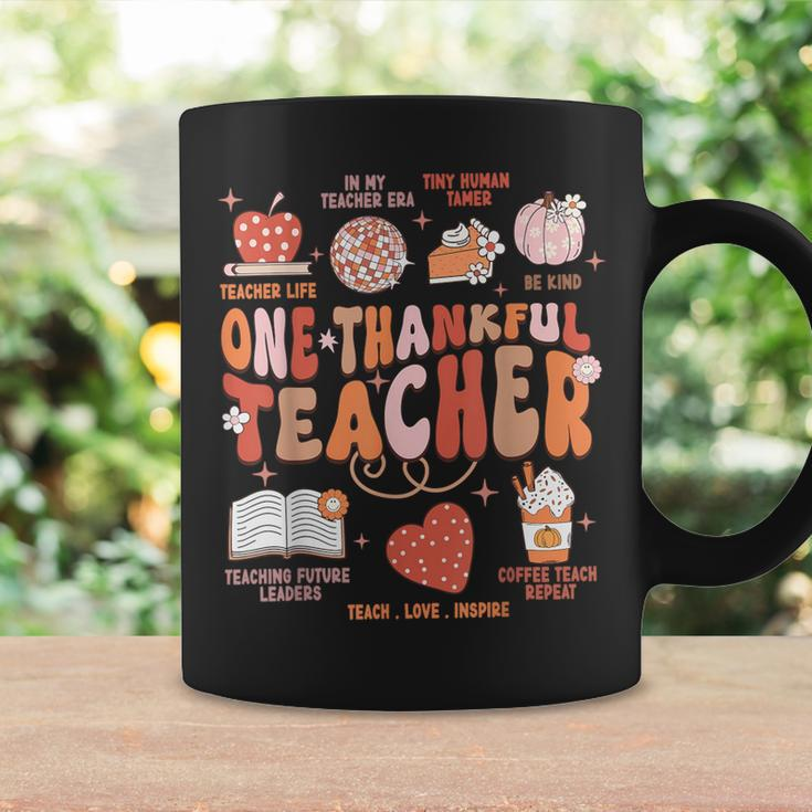 Teacher Thanksgiving One Thankful Teacher Fall Coffee Mug Gifts ideas