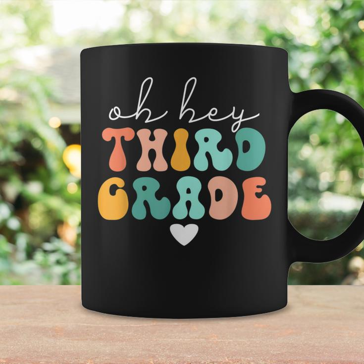 Teachers Vintage Groovy Back To School Oh Hey 3Rd Grade Coffee Mug Gifts ideas