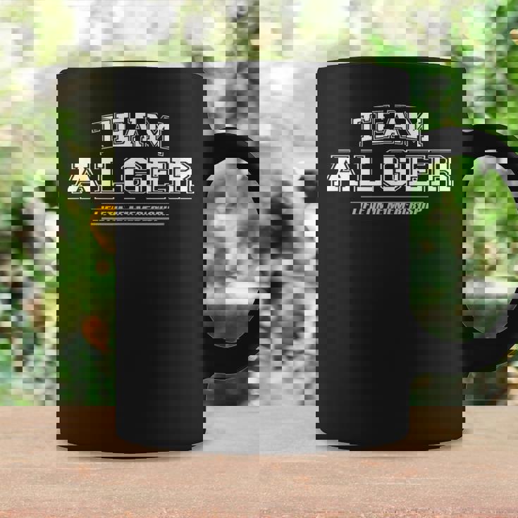 Team Alger Proud Family Surname Last Name Coffee Mug Gifts ideas