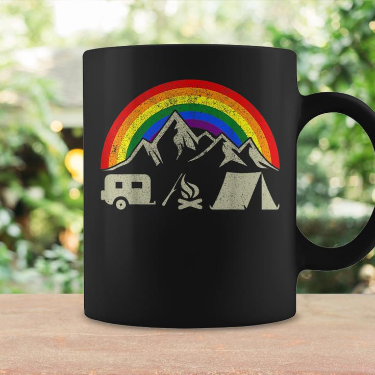 Th Lgbt Camping Rainbow Gay Flag Costume Funny Camper Coffee Mug Gifts ideas