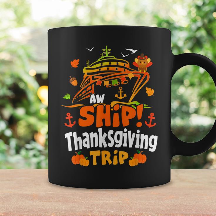 Thanksgiving Cruise Ship Aw Ship It's A Thankful Trip Turkey Coffee Mug Gifts ideas