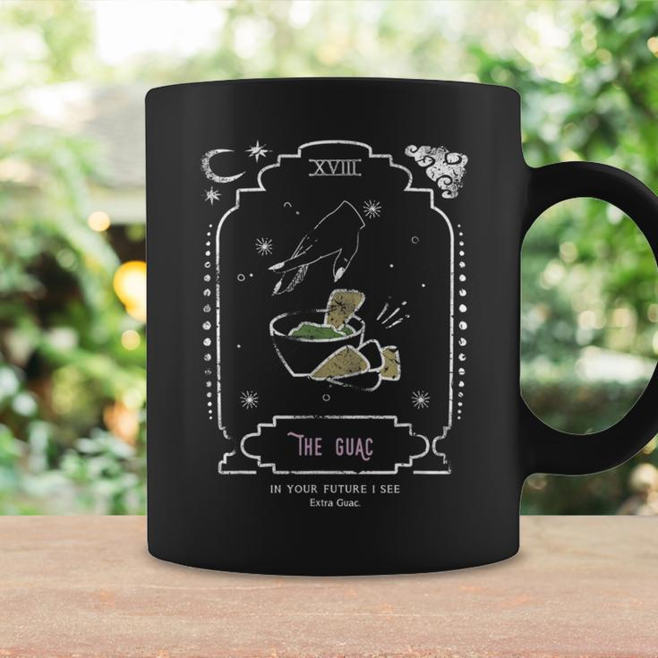 The Guac Guacamole Funny Tarot Reading Card Crescent Moon Reading Funny Designs Funny Gifts Coffee Mug Gifts ideas