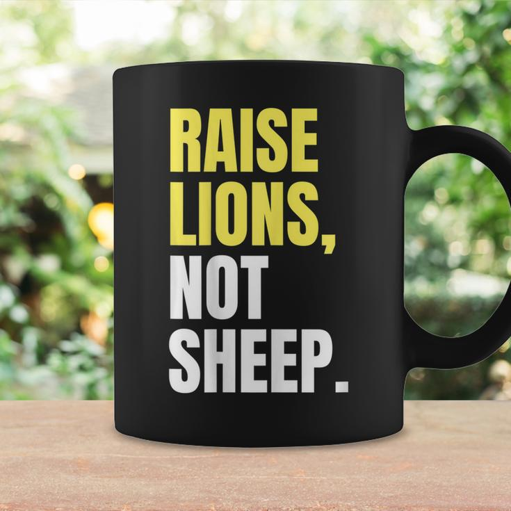 The Patriot Party | Raise Lions Not Sheep Coffee Mug Gifts ideas