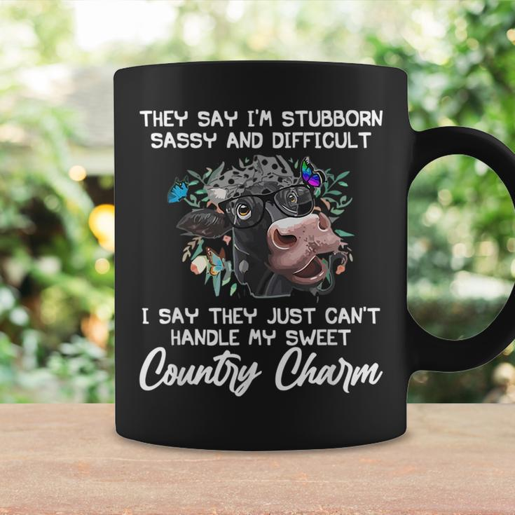 They Say Im Stubborn Sassy And Women Gift Funny Cow Coffee Mug Gifts ideas