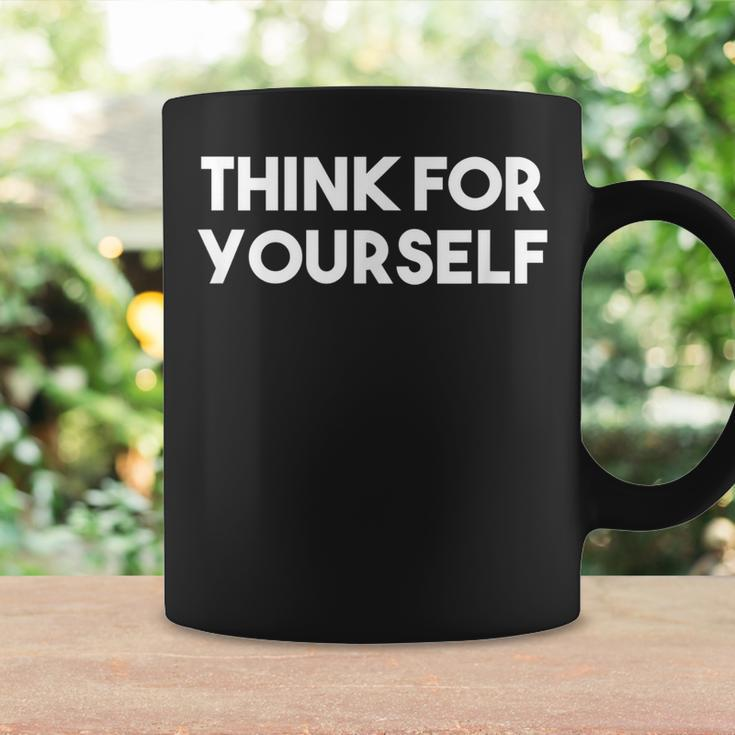 Think For Yourself - Libertarian Free Speech Coffee Mug Gifts ideas