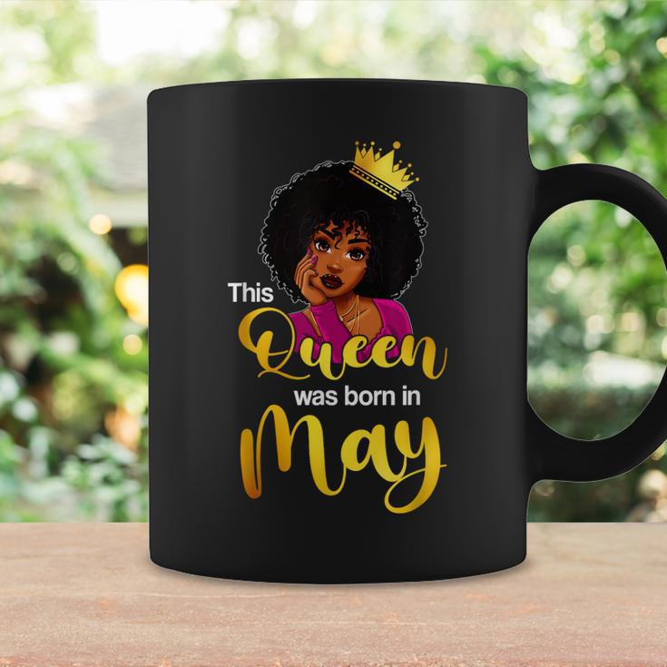 This Queen Was Born In May Birthday Black Girl Women Coffee Mug Gifts ideas