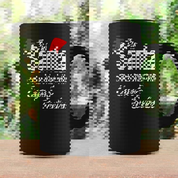This Santa Can Be Bribed With Cigars & Bourbon Xmas Cigars Funny Gifts Coffee Mug Gifts ideas