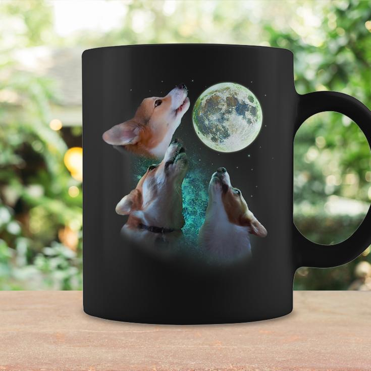 Three Corgis Howl At Moon 3 Wolfs - Funny Wolves Parody Coffee Mug Gifts ideas