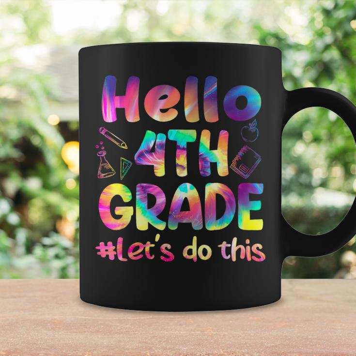 Tie Dye Hello 4Th Grade Let Do This Funny Back To School Coffee Mug Gifts ideas