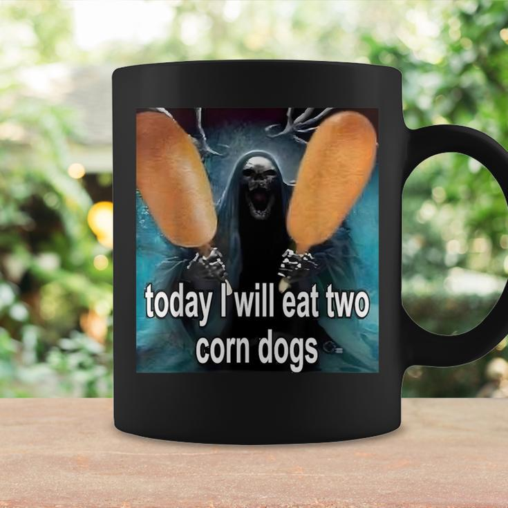 Today I Will Eat Two Corn Dogs Trendy Meme Coffee Mug Gifts ideas
