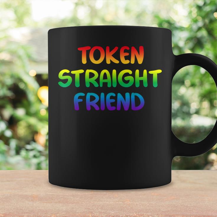 Token Straight Friend Rainbow Colors Lgbt Men Women Coffee Mug Gifts ideas