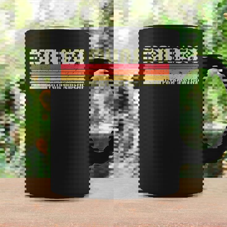 Tomlinson Surname Funny Retro Vintage 90S Birthday Reunion 90S Vintage Designs Funny Gifts Coffee Mug Gifts ideas