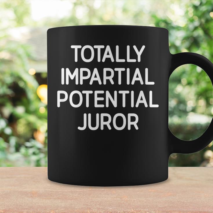Totally Partial Potential Juror Funny Jokes Sarcastic Coffee Mug Gifts ideas