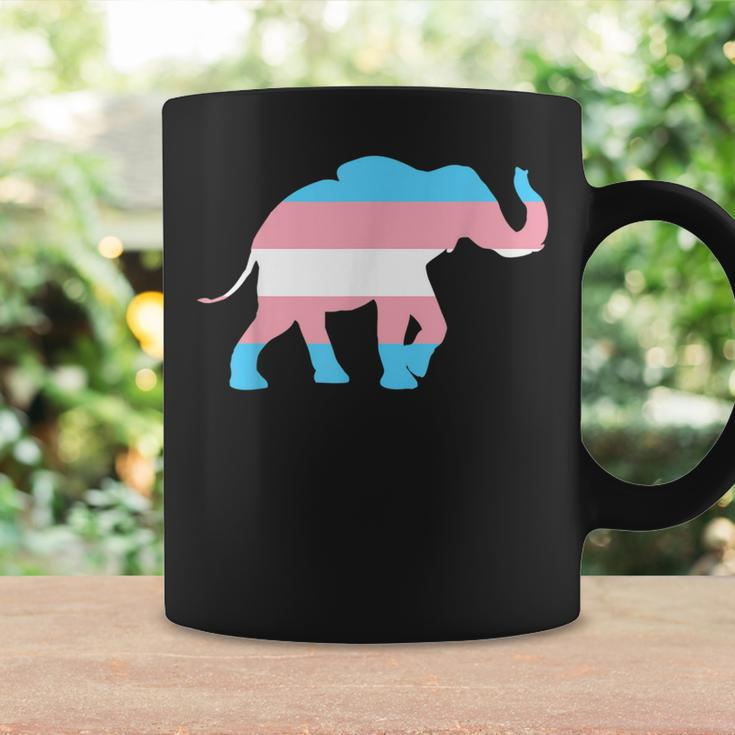 Transgender Elephant Trans Pride Flag Ftm Mtf Elephant Lover Coffee Mug Gifts ideas
