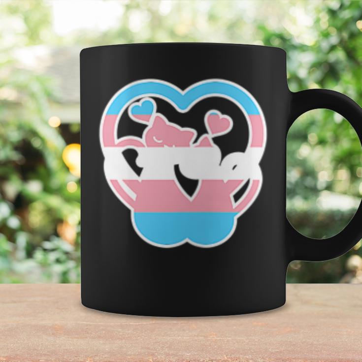 Transgender Flag Cats Heart Trans Pride Ftm Mtf Cat Lover Coffee Mug Gifts ideas