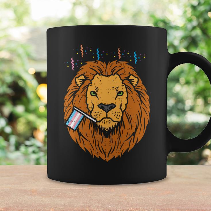 Transgender Flag Lion Lgbt Trans Pride Stuff Animal Coffee Mug Gifts ideas