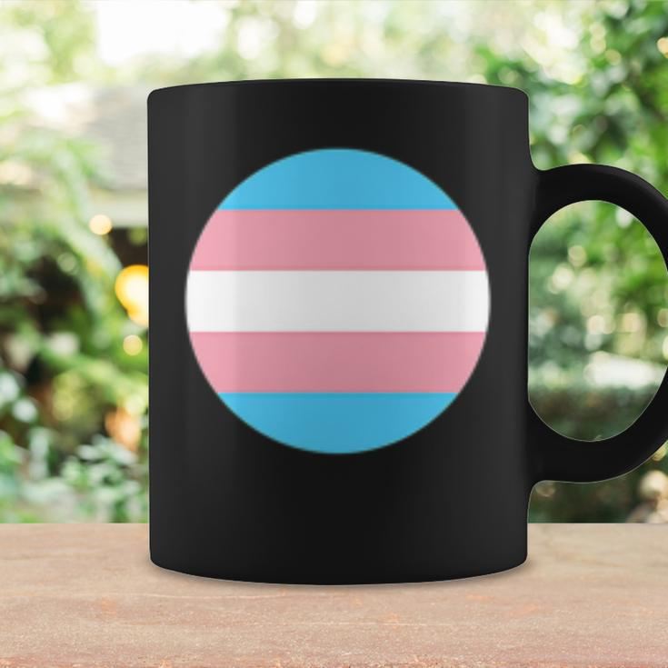 Transgender Pride Flag Circle Discreet Trans Lgbtq Ftm Mtf Coffee Mug Gifts ideas