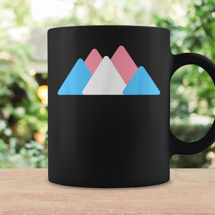 Transgender Pride Mountains Lgbtq Minimalist Trans Ftm Mtf Coffee Mug Gifts ideas