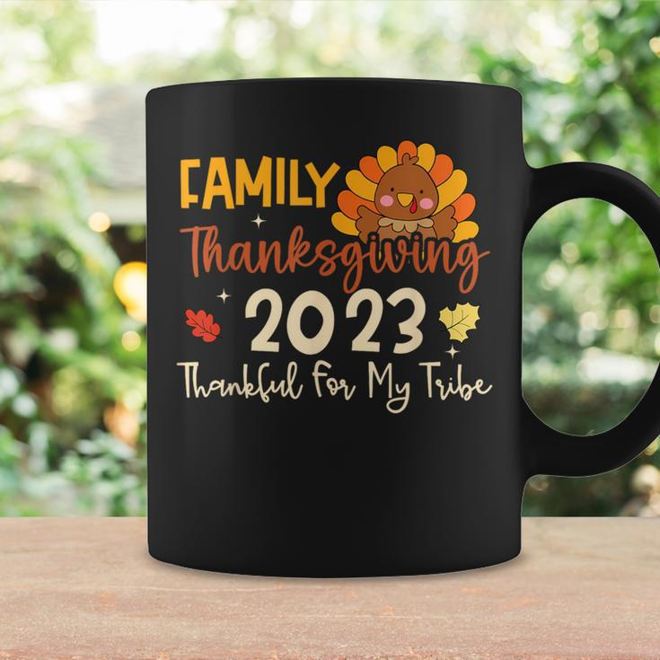 Turkey Family Thanksgiving 2023 Thankful For My Tribe Group Coffee Mug Gifts ideas
