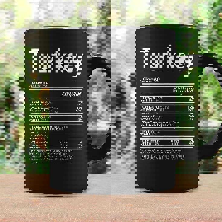 Turkey Nutrition Facts Family Thanksgiving Christmas Coffee Mug Gifts ideas
