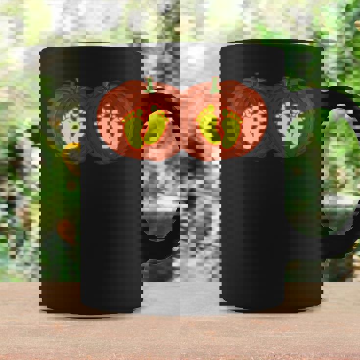 Twins Halloween PregnancyTwins Pumpkin Pregnant Coffee Mug Gifts ideas