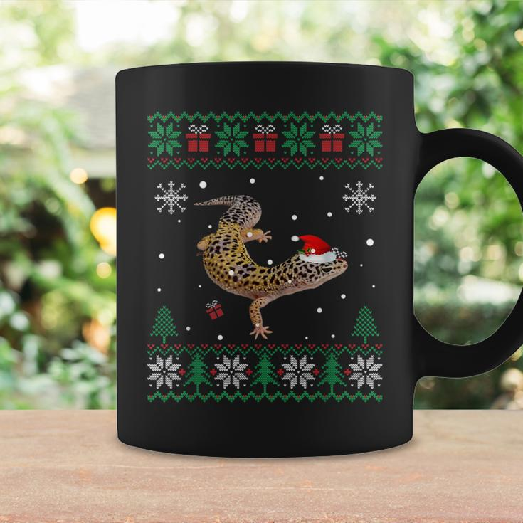 Ugly Christmas Pajama Sweater Leopard Gecko Animals Lover Coffee Mug Gifts ideas