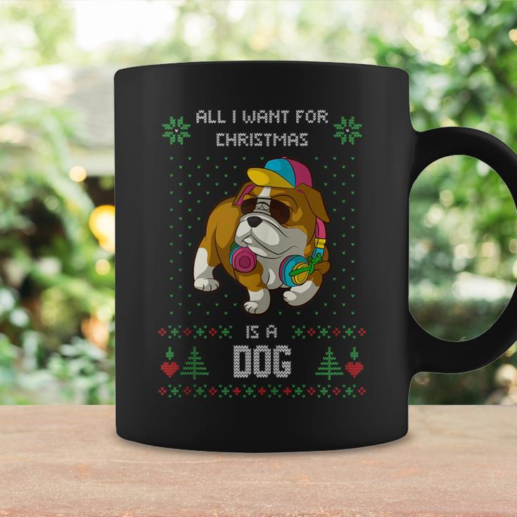 Ugly Christmas Sweater Bully American Bulldog Dog Coffee Mug Gifts ideas