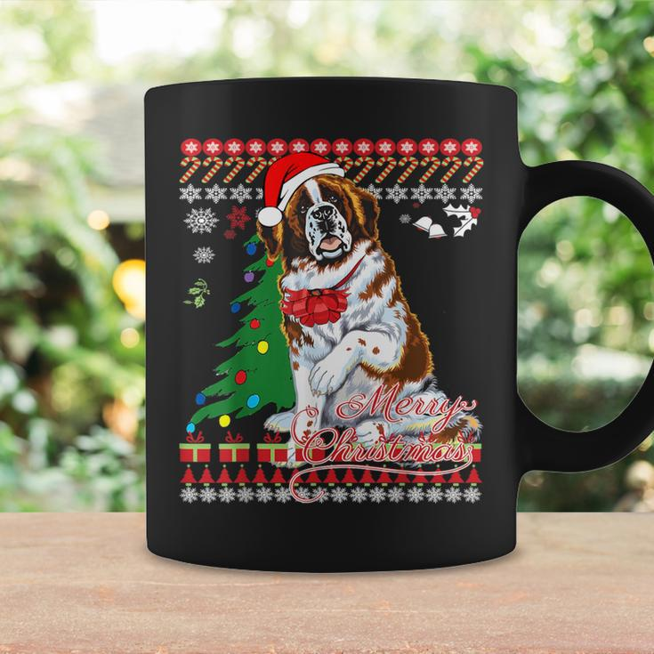 Ugly Christmas Sweater Saint Bernard Dog Coffee Mug Gifts ideas