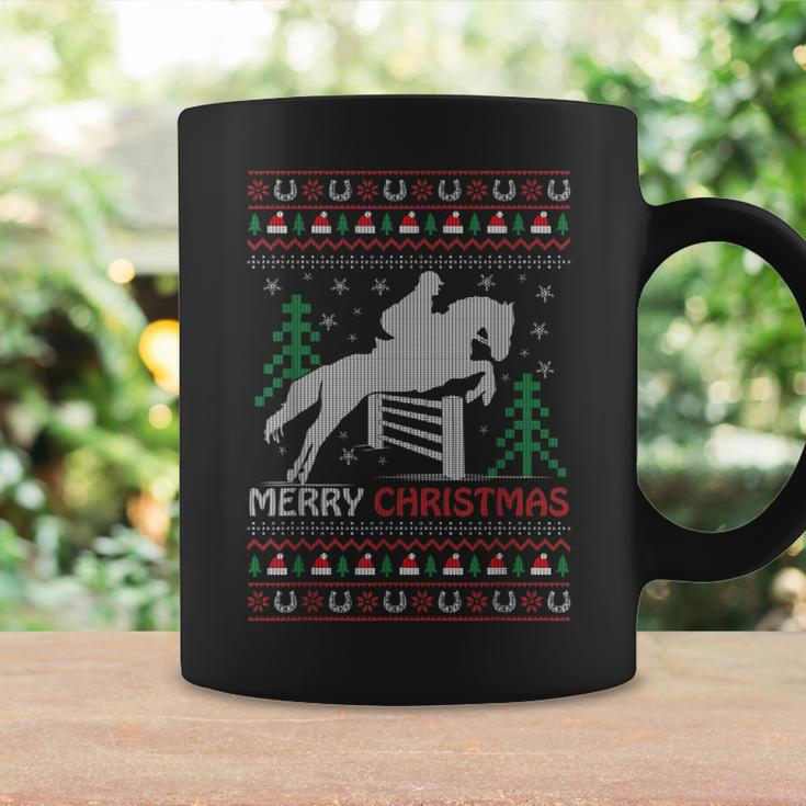 Ugly Sweater Christmas Horse Riding Rider Horses Lovers Coffee Mug Gifts ideas