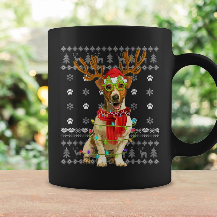 Ugly Sweater Christmas Lights Jack Russell Terrier Dog Puppy Coffee Mug Gifts ideas