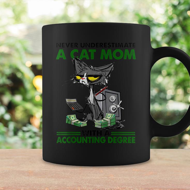 Never Underestimate A Cat Mom With A Accounting Degree Coffee Mug Gifts ideas
