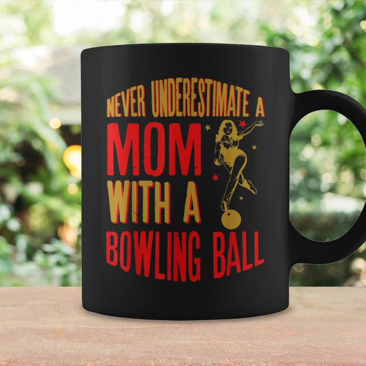 Never Underestimate A Cool Mom With A Bowling Ball Coffee Mug Gifts ideas