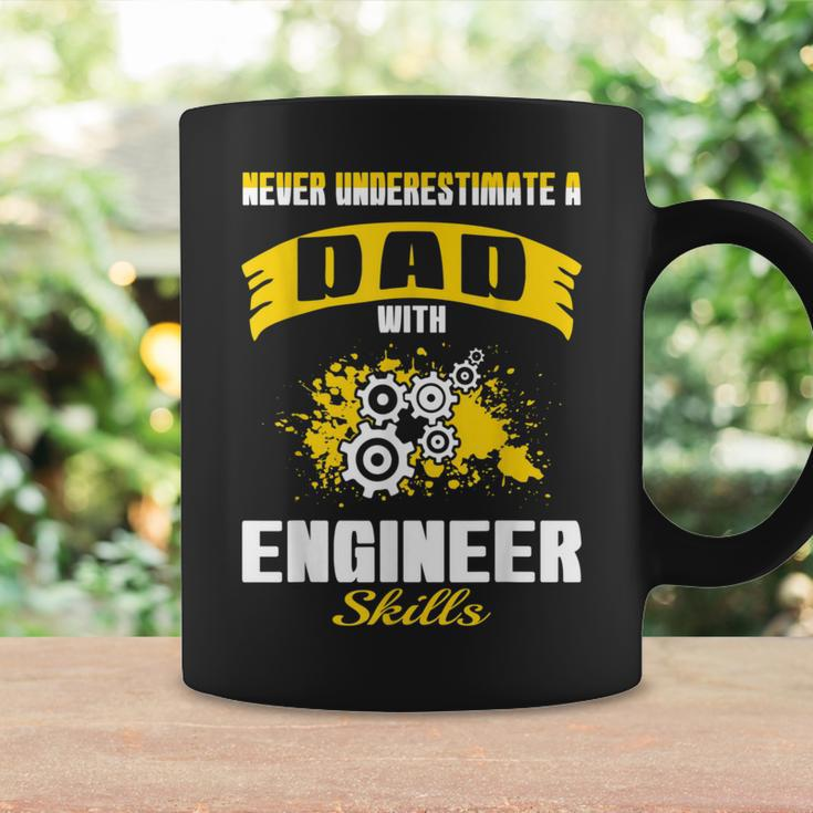 Never Underestimate Dad With Engineer Skills Coffee Mug Gifts ideas
