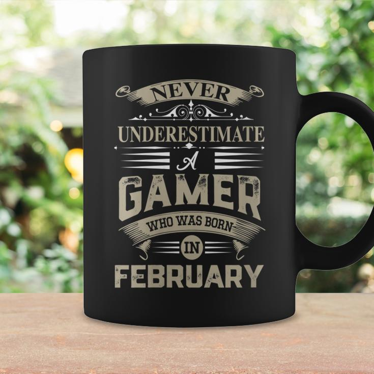 Never Underestimate A Gamer Who Was Born In February Coffee Mug Gifts ideas