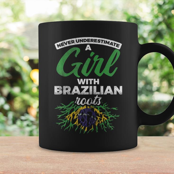 Never Underestimate A Girl With Brazilian Roots Brazil Coffee Mug Gifts ideas