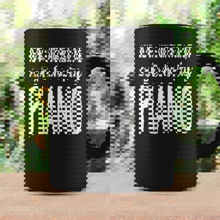 Never Underestimate A Girl Who Plays Piano Player Coffee Mug Gifts ideas