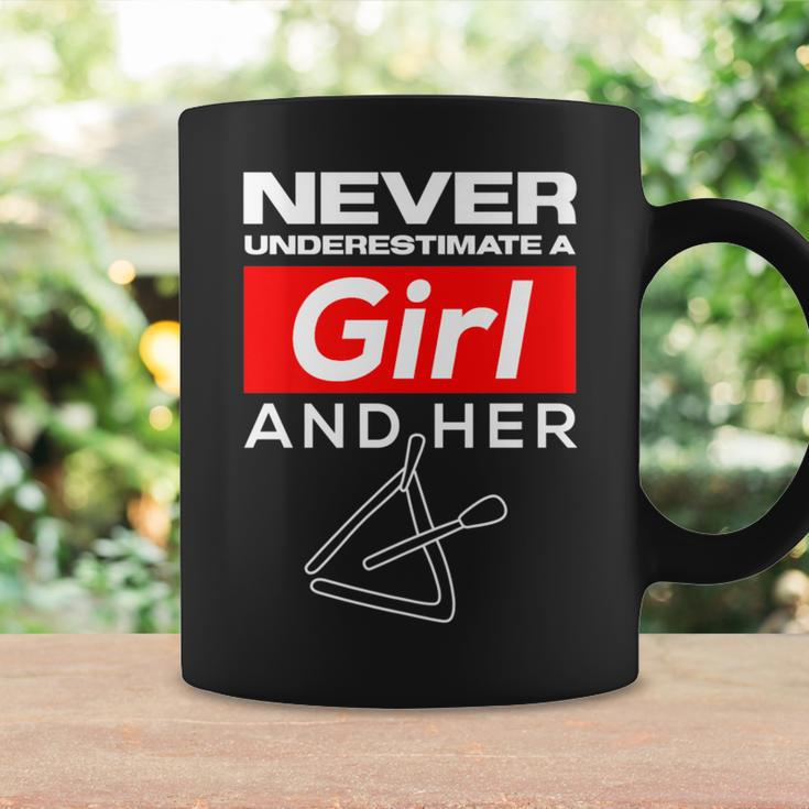 Never Underestimate A Girl And Her Triangle Coffee Mug Gifts ideas