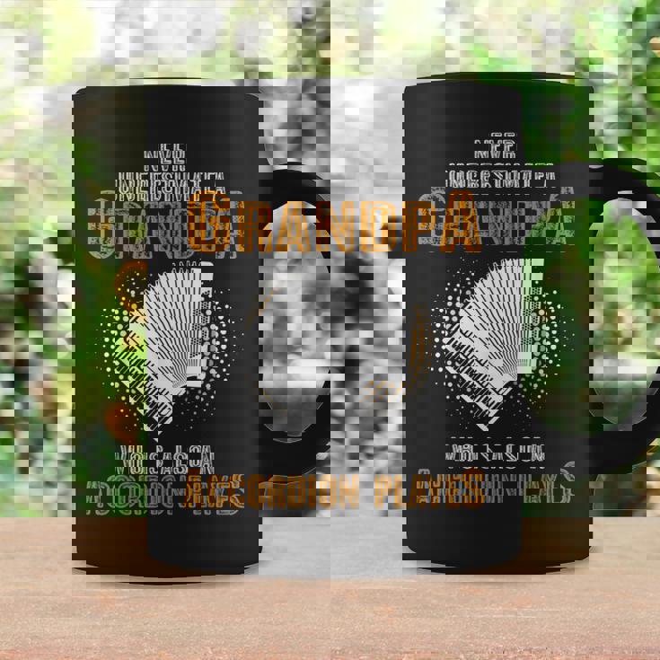 Never Underestimate Grandpa Who Is Also A Accordion Player Coffee Mug Gifts ideas