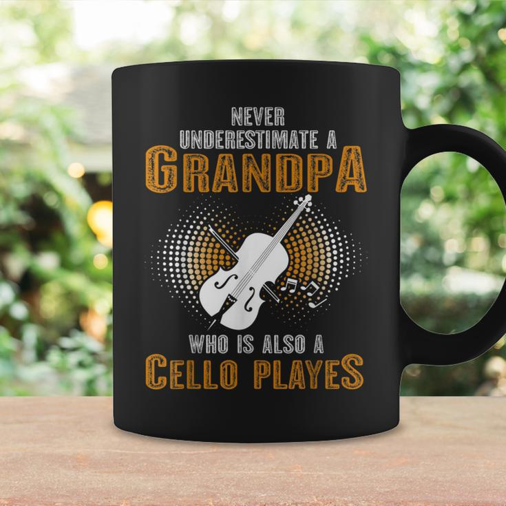 Never Underestimate Grandpa Who Is Also A Cello Player Coffee Mug Gifts ideas