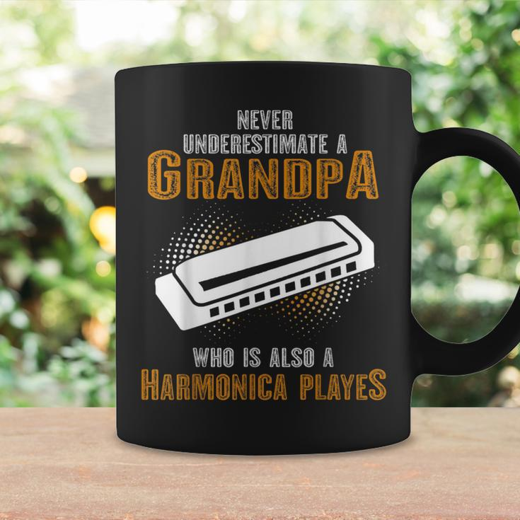 Never Underestimate Grandpa Who Is Also A Harmonica Player Coffee Mug Gifts ideas