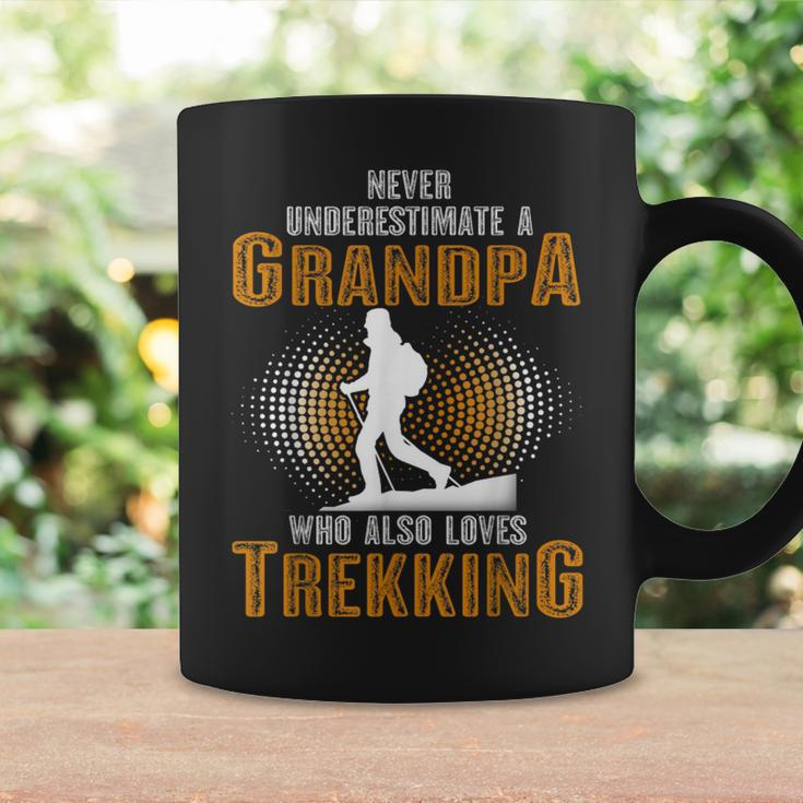 Never Underestimate Grandpa Who Is Also Loves Trekking Coffee Mug Gifts ideas