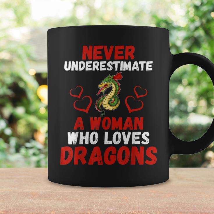 Never Underestimate Love Dragons Graphic Coffee Mug Gifts ideas
