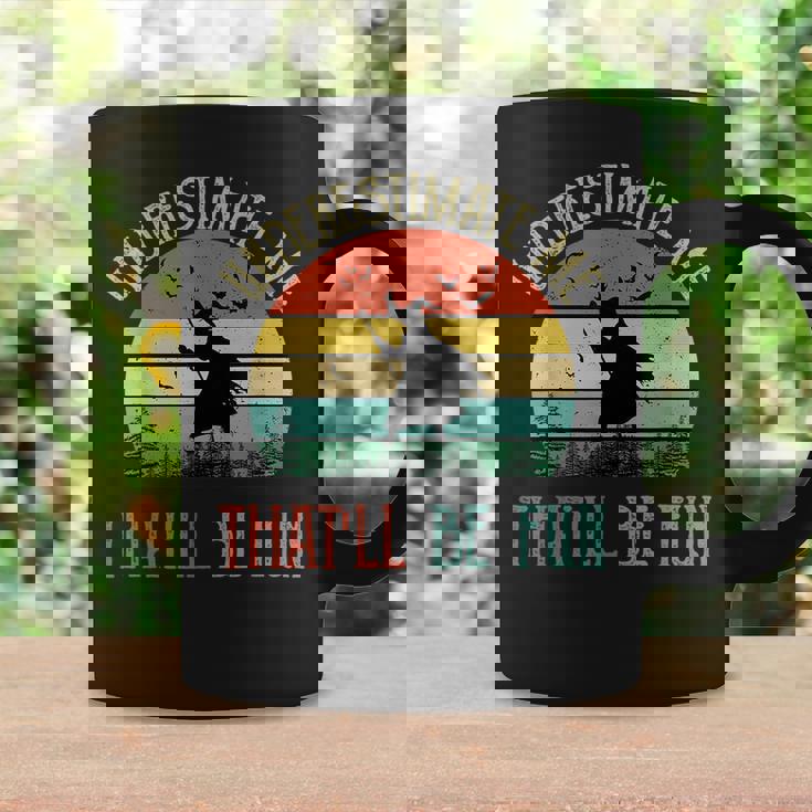 Underestimate Me Thatll Be Fun Vintage Witch Halloween Halloween Funny Gifts Coffee Mug Gifts ideas