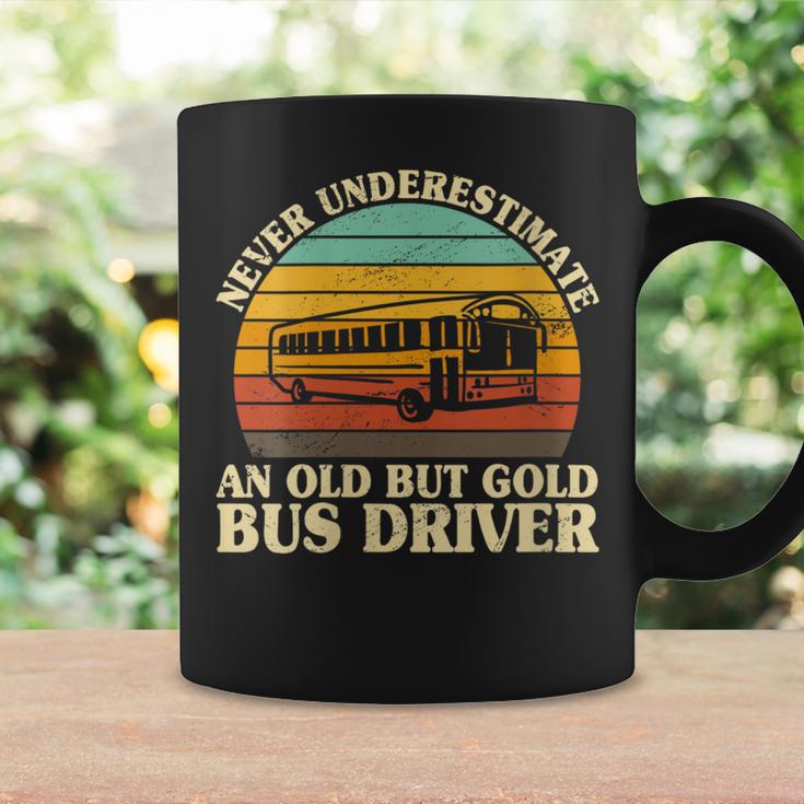 Never Underestimate An Old Bus Driver Busdriver School Bus Coffee Mug ...