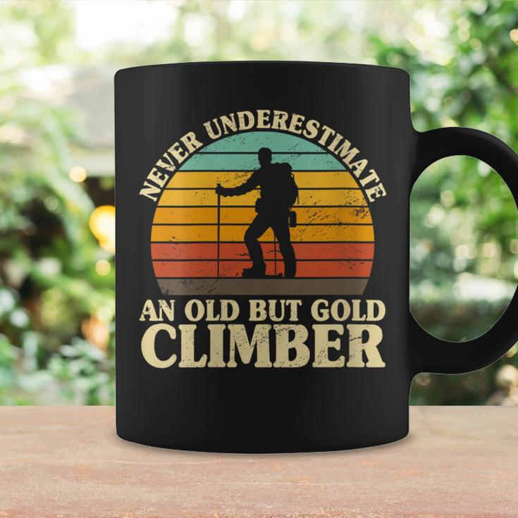 Never Underestimate An Old Climber Rock Climbing Mountain Coffee Mug Gifts ideas