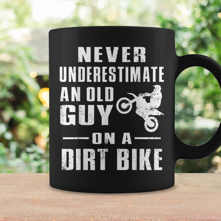 Never Underestimate An Old Guy On A Dirt Bike Motorcycle Coffee Mug Gifts ideas
