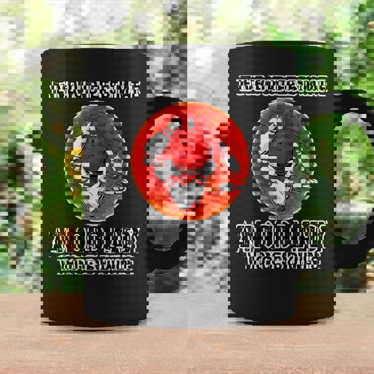 Never Underestimate An Old Lady Who Goes Bowling Coffee Mug Gifts ideas