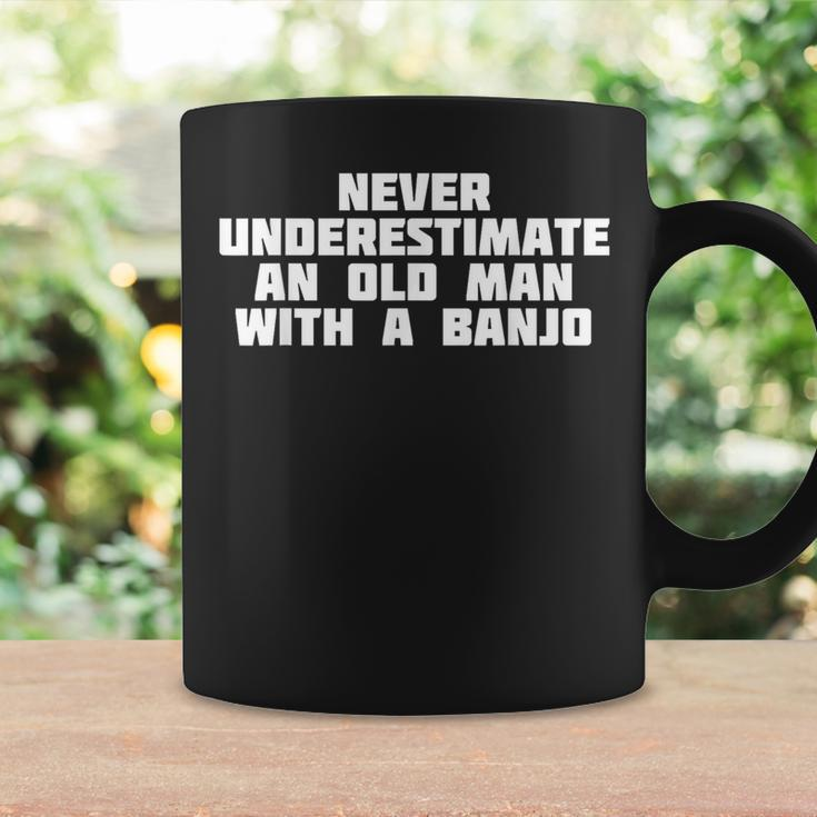 Never Underestimate An Old Man With A Banjo Music Coffee Mug Gifts ideas
